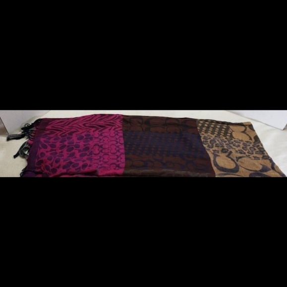 ⭐️RARE Coach Multicolor Scarf - Picture 4 of 6